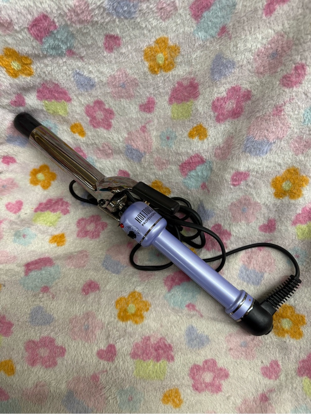 Hot tools Rotating Lavender Curling Wand for Women - Professional Styling